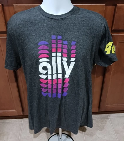 Hendrick Motorsports Large Ally #48 Team Issued Gray Shirt NASCAR Johnson Bowman Cover