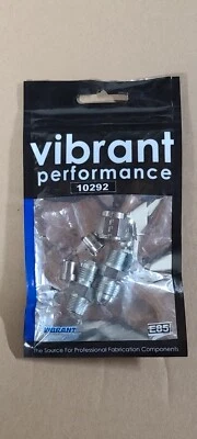 NUEVO 10292 Vibrante -4AN x 1/8" NPT Acero Recto Adaptador Conjunto de Montaje Foto 1 de 4