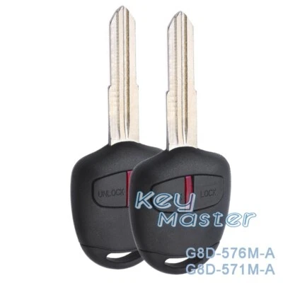 2x para Mitsubishi L200 Shogun Pajero Montero 433 MHz Mando a distancia para coche Llavero - Izquierdo Foto 1 de 4