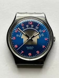 SWATCH Gent BLUE TUNE Uhr (GX119) - ohne Armband - Vintage - Drehzahlmesser - Blau - Bild 1 von 6