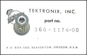 Tektronix 2 pz 366-1174-00 Manopola grigia per potenziometri concentrici - Foto 1 di 1