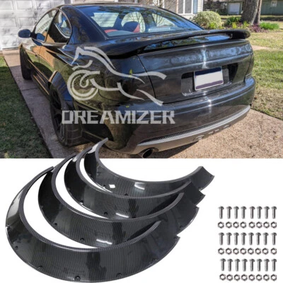 Alargadores de carbono para-lama 4,5" corpo extra largo arcos de roda para Pontiac GTO 2004-2006 - Imagem 1 de 4