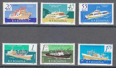 Rumania 1961 MNH Mi 1972-1977 Sc 1416-1421 Rumania barcos ** Foto 1 de 2