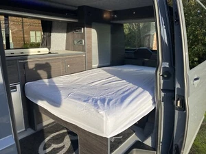 Campervan rock roll BED SHEET, custom, 100% Cotton NEW DEEP FOR MEMORY FOAM TOP - Picture 1 of 3