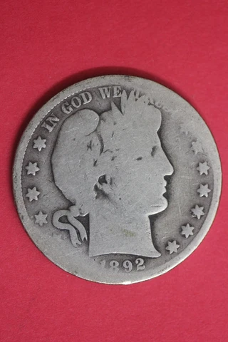 1892 S Barber Liberty Half Dollar Exact Coin Pictured Flat Rate Shipping OCE 02 Cover