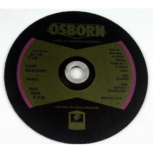 9" Grinding Masonry Wheel 1/8" x 7/8" AH x A24N Foto 1 de 1