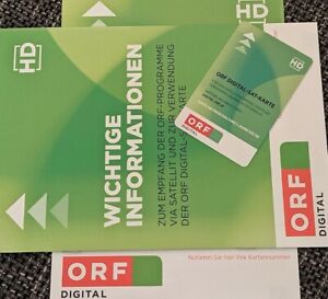 ORF Digital Karte HD (Smartcard) Neu und Freigeschaltet für 5 Jahre