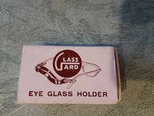 Nerd Eyeglass Strap! Vintage 1965 Glass Gard Joliet Il Sports glasses band work
