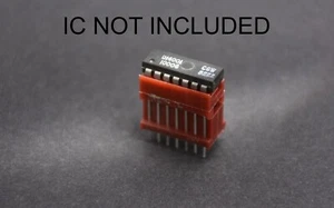 ARIES 14 pines DIP extensor elevado/cuerpo de zócalo elevado - Lote de 5 piezas - Nuevo de Lote Antiguo - Imagen 1 de 15