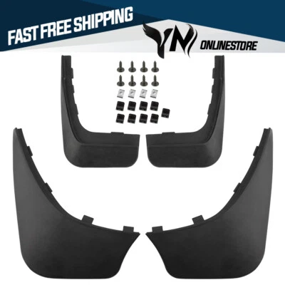 Cantidad 4 Nuevos protectores contra salpicaduras guardabarros aletas para Smart ForTwo 2008-2015 Foto 1 de 4