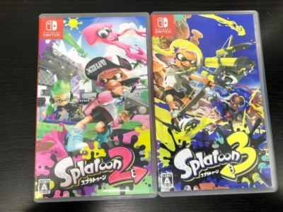 Nintendo Switch Splatoon 2 3 Series Japanese Video Games w/Box Japan Used Tested - Image 1 of 4