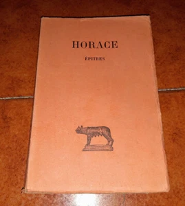 HORACE ORAZIO ÉPITRES EPISTOLE LES BELLES LETTRES 1935 FRANÇOIS VILLENEUVE - Foto 1 di 1