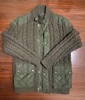 Polo Ralph Lauren Men's Full Zip Cable Knit Hybrid Jacket with Snap Pockets  M