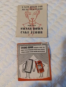 1930's  SWANS DOWN CAKE FLOUR Vtg*PRINT AD*  Recipes Good Condition. - Picture 1 of 6