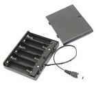 6 X Battery Box Enclosed Box Battery Storage Holder Home School Office