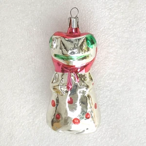 Old Antique Vintage Glass Christmas X-mas USSR Ornament Fir-tree Decoration Frog - Picture 1 of 5