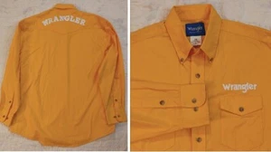 Wrangler Western Logo Spell Out Herren Hemd Gr. L Cowboy Bull Rider bestickt - Bild 1 von 10