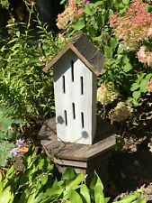 Butterfly House Whitewashed Rustic Weathered Natural Wood Usa Handmade