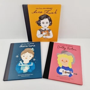 Little People, Big Dreams Book Bundle x 3 Anne Frank, Marie Curie & Dolly Parton - Picture 1 of 21