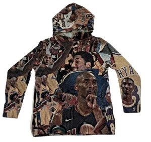 Kobe Bryant Hoodie Graphic Tapestry Basketball All Over Print Mens Size Small - Picture 1 of 9