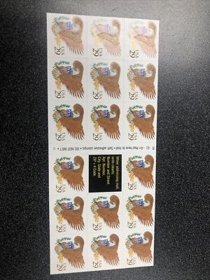 US 2595A Eagle & Shield 29 Cent Book Of 20  Plate Number B4344•3 - Image 1 of 4