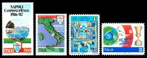 REPUBBLICA 1987/2023 - I successi del Napoli (MNH**) - Imagen 1 de 5