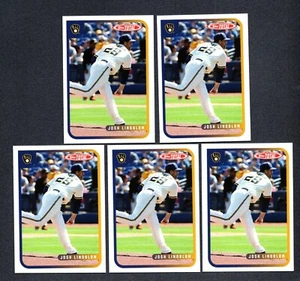 2020 Topps Total Wave 3 PR /3702 #246 Josh Lindblom Lot of 5 Milwaukee Brewers - Picture 1 of 1