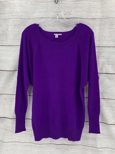 Halogen ladies sweater Red Violet cashmere/wool  Size PM - Picture 1 of 8
