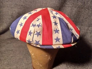 VINTAGE BICENTENNIAL NEWSBOY HAT 1970s RED WHITE AND BLUE - Picture 1 of 8