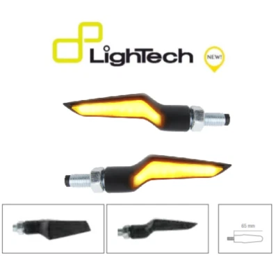 FRECCE LED LIGHTECH NERE OMOLOGATE fre931 APRILIA DUCATI TRIUMPH MV AGUSTA KTM - Immagine 1 di 2