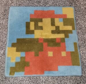 "Très Rare Banpresto 2007 Nintendo Mario Pixel Mat, Placemat, 15,5x15,5"