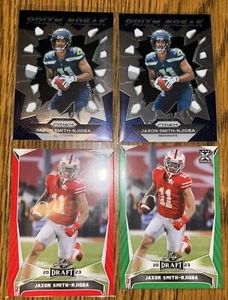 2023 Leaf Draft Rookie Jaxon Smith - Njigba  GREEN Red Prizm Prizm Break Insert - Picture 1 of 3
