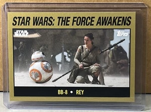 2024 TOPPS Throwback Thursday Star Wars #83 BB-8 REY Gold Parallel 1/1 - Picture 1 of 3