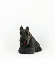 Scottish Terrier Figurine / Netsuke - Asprey Ltd. - Obsidian Onyx 18K Gold