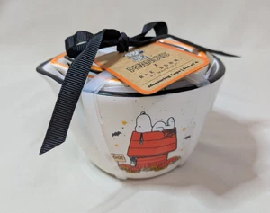 Rae Dunn Peanuts SNOOPY Doghouse Halloween Measuring Cups Black/Orange Rims NEW! - Picture 1 of 16