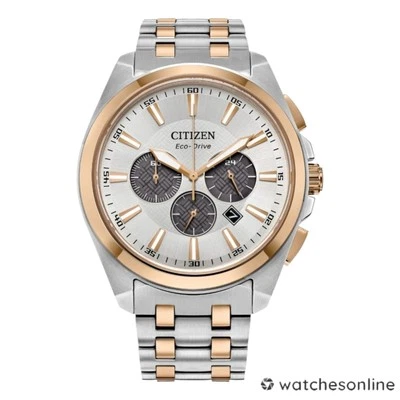 Reloj Citizen Eco-Drive Hombre Peyten Cronógrafo Plata Oro 41MM CA4516-59A Foto 1 de 3