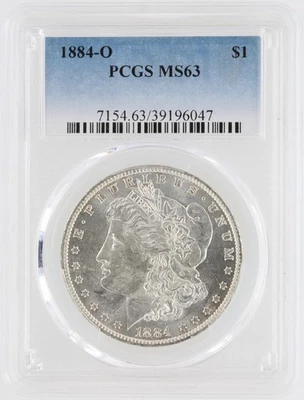 1884-O Morgan Silver Dollar PCGS MS63 S$1 New Orleans Minted No Reserve - Image 1 of 4