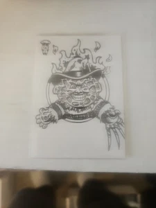 2020 Topps Garbage Pail Kids Freddy Nightmare On Elm St  Sketch Card - Picture 1 of 4