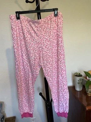 Pantalón SECRET TREASURES Mujer Elástico Rosa Algodón Ropa de Dormir Talla 2X/2XG/18W-20W Foto 1 de 4