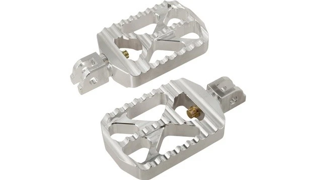 Escaleras de conductor Joker Machine Bear Claw plateadas #08-646-6 Harley Davidson Softail Foto 1 de 1