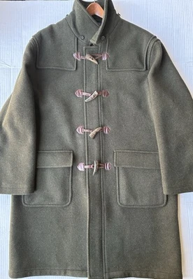 Brooks Brothers оливковый спортивное пальто 100% шерсти гудок переключатель мужчин XL - без капюшона читать - Изображение 1 из 4