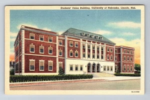 Lincoln NE-Nebraska, University Of Nebraska, Union Building Vintage Postcard - Picture 1 of 2