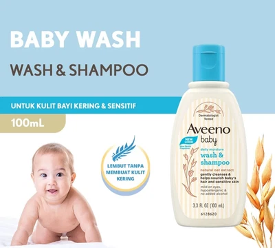 Champú y lavado hidratante diario Aveeno Baby para piel normal y seca | 100 ml Foto 1 de 4