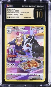 CGC 10 PRISTINE Mightyena TG09/TG30 Astral Radiance Holo Trainer Gallery Pokemon - Bild 1 von 2