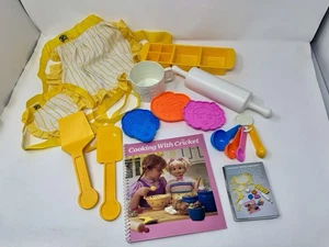 12 Piece Cooking With Cricket Accessories Set Vintage Doll Apron HTF Playmates - Picture 1 of 6