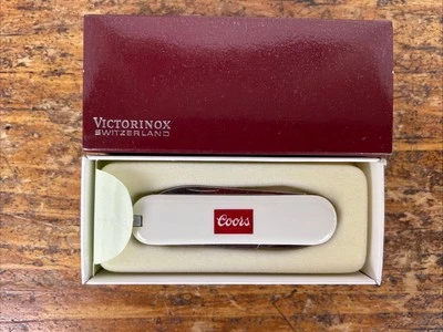 Victorinox Swiss Army Classic Pocket Knife Tool White w/Coors Logo Ceramics NIB - Image 1 of 4