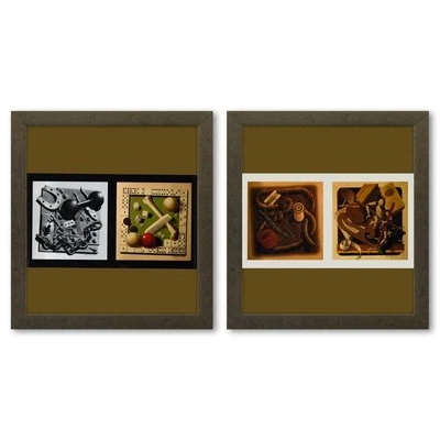 Victor Vasarely Etüde De Matiere 14 Et 23 Graphismes 1 Diptychon - Bild 1 von 3