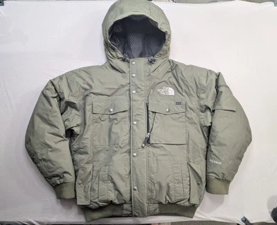 Chaqueta de plumón de ganso The North Face Hyvent Gotham para hombre grande verde acolchada cálida Foto 1 de 4