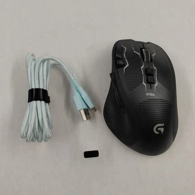 Logitech G700s Gaming Mouse Rechargeable, 13-Button, Black with Dongle - Image 1 of 4