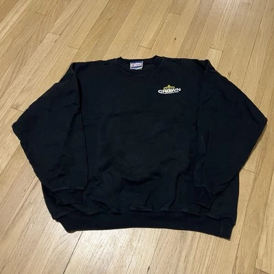 Vintage 90s Baggy Sweater Men XXL Faded Streetwear Crewneck Sweatshirt Crown Inc - Image 1 of 4